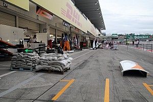 GALERÍA: la F1 se prepara para la llegada del tifón Hagibis