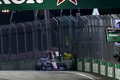 Problemas de motor y dirección obligaron al retiro de Pérez