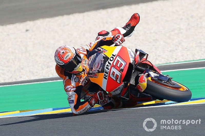"Großer Save": Marquez rettet in Le Mans einen Sturz mit Knie und Ellbogen