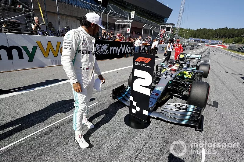 Segundo Lewis Hamilton, Mercedes AMG F1