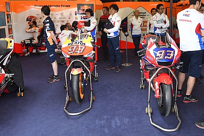 Márquez prueba en el test de Jerez un chasis de fibra de carbono
