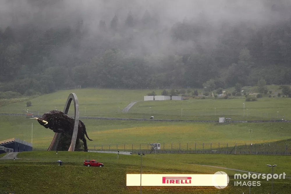 Le forti pioggie al Red Bull Ring