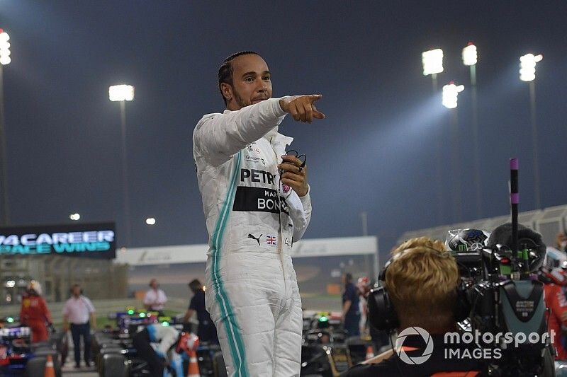 Lewis Hamilton, Mercedes AMG F1, ganador en Parc Ferme