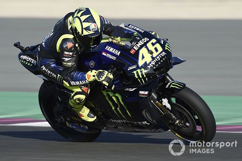 Rossi marca el mejor tiempo de la primera práctica en Qatar