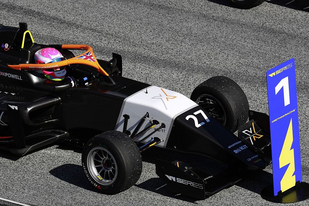W Series Silverstone: Powell leads Chadwick in Friday practice