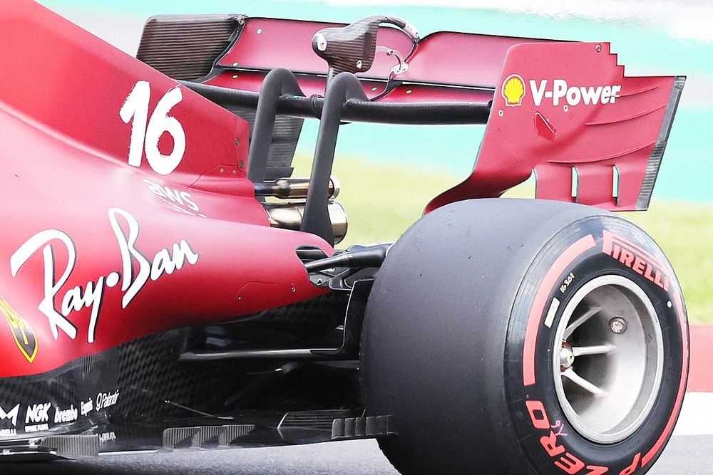 Ferrari SF21, dettaglio del fondo