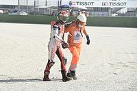 Bagnaia adamant that crash from lead was caused by debris
