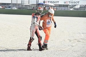 Bagnaia adamant that crash from lead was caused by debris