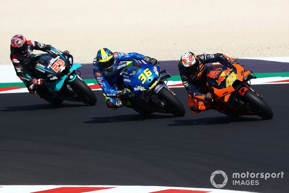 Pol Espargaro, Red Bull KTM Factory Racing Joan Mir, Team Suzuki MotoGP Fabio Quartararo, Petronas Yamaha SRT