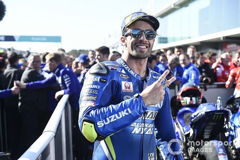 Il secondo classificato Andrea Iannone, Team Suzuki MotoGP