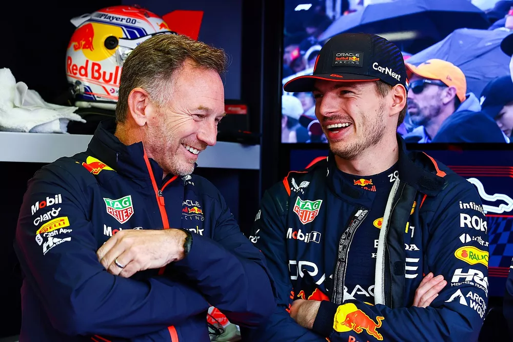 Christian Horner, Team Principal, Red Bull Racing, Max Verstappen, Red Bull Racing