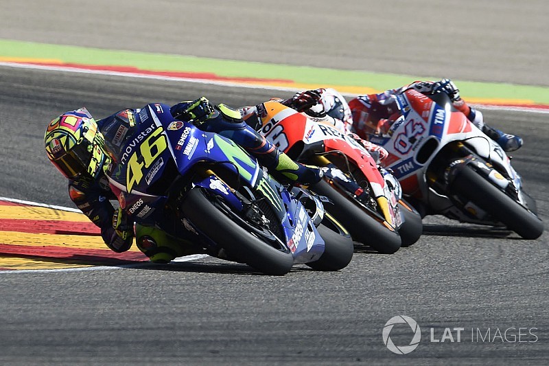 Los lectores de motorsport.com eligen a Rossi como el mejor del Gran Premio de Aragón