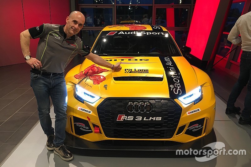 Max Mugelli con l'Audi RS3 LMS di Pit Lane Competizioni nel TCR Italy