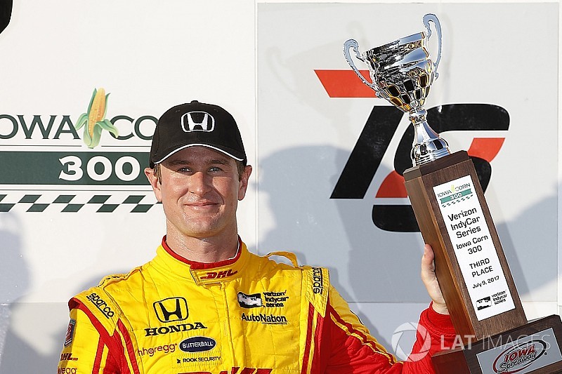 Enfin un bon résultat pour Hunter-Reay, troisième