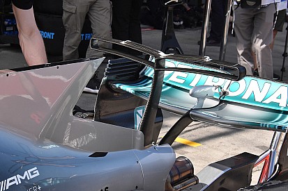 Mercedes: è tornato lo sfogo d'aria sulla pinna della W08!