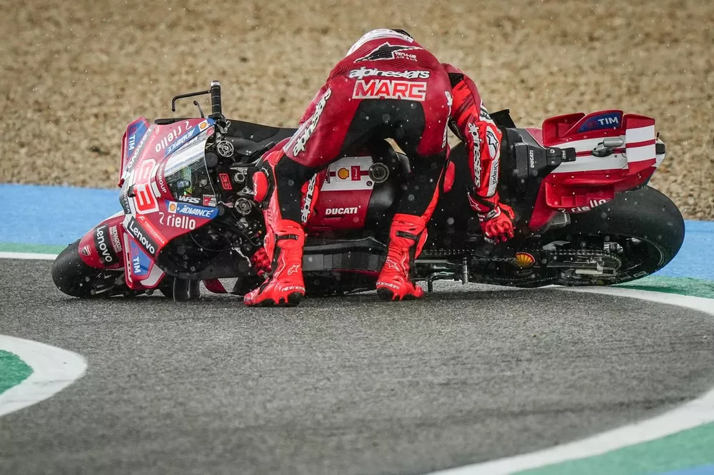 Marc Marquez, Ducati Team crash
