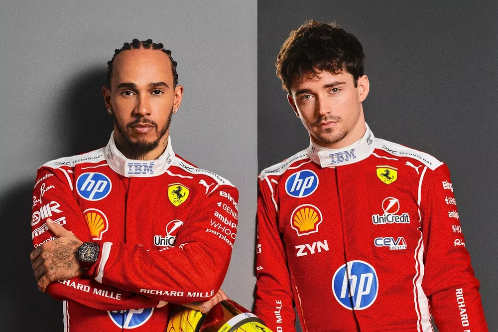Lewis Hamilton & Charles Leclerc, Ferrari