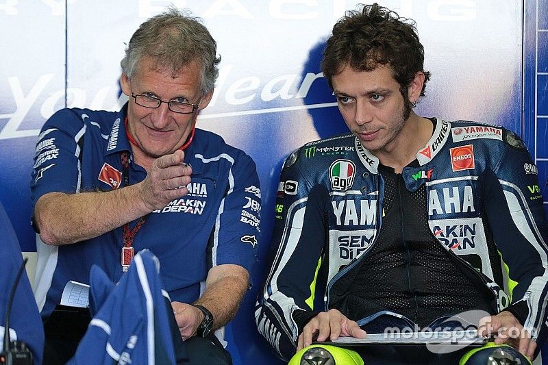 Valentino Rossi, Yamaha Factory Racing y Jeremy Burgess, Yamaha Factory Racing Jefe de equipo