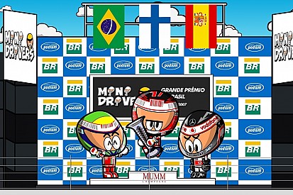 Vídeo: Raikkonen, campeón en Brasil ante Hamilton-Alonso (por MiniDrivers)