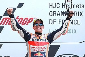 Le Mans MotoGP: Marquez wins, Dovizioso and Zarco crash