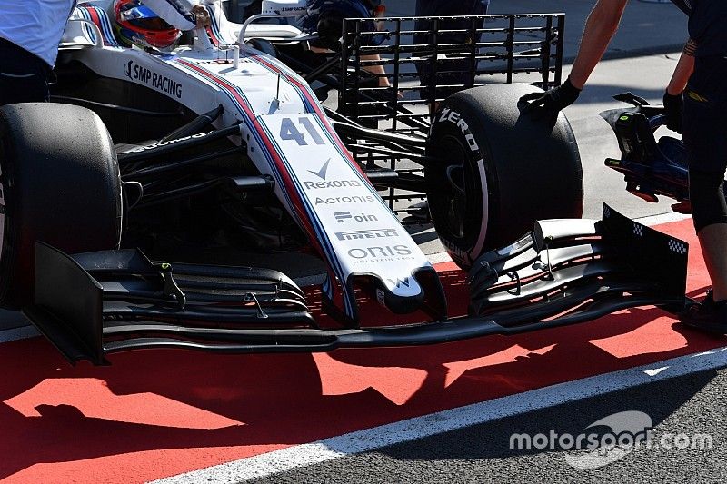 Williams FW41 front wing detail