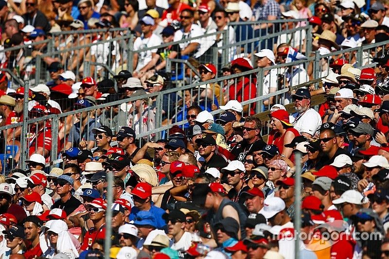 Fans pack the grandstands