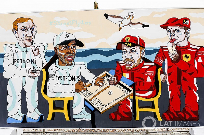 GALERÍA: el arte urbano de la F1 en Bakú