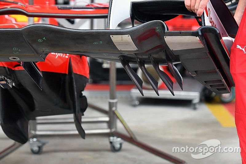 Ferrari SF70H front wing detail