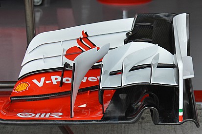 Bite-size tech: Ferrari SF16-H differing front wing configurations