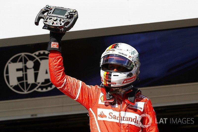 Winnaar Sebastian Vettel, Ferrari