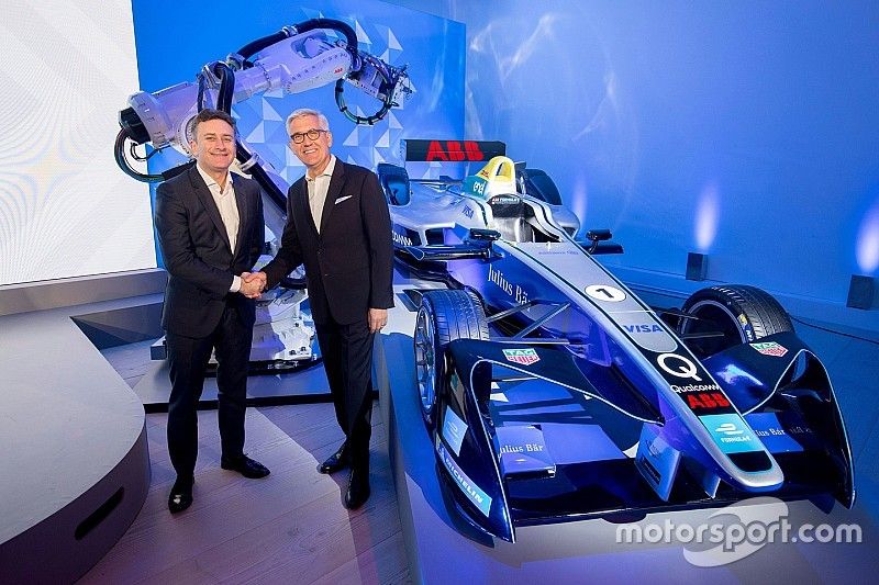 Alejandro Agag, CEO de F&oacute;rmula E y Ulrich Spiesshofer, CEO de ABB