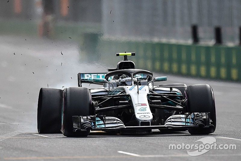 Valtteri Bottas, Mercedes-AMG F1 W09 EQ Power+ blow out