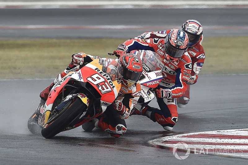 Marquez ha vinto con i dischi freno in carbonio nel diluvio di Misano!