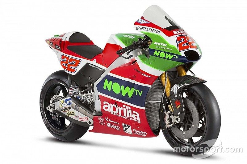 Aprilia показала раскраску мотоцикла MotoGP 2017 года