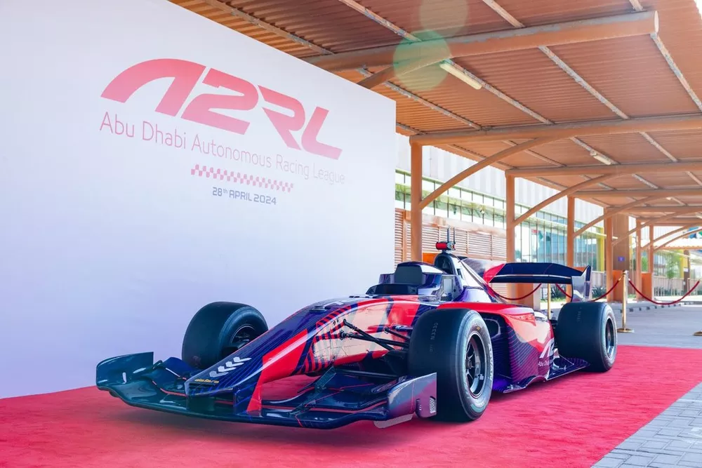 A2RL car on display