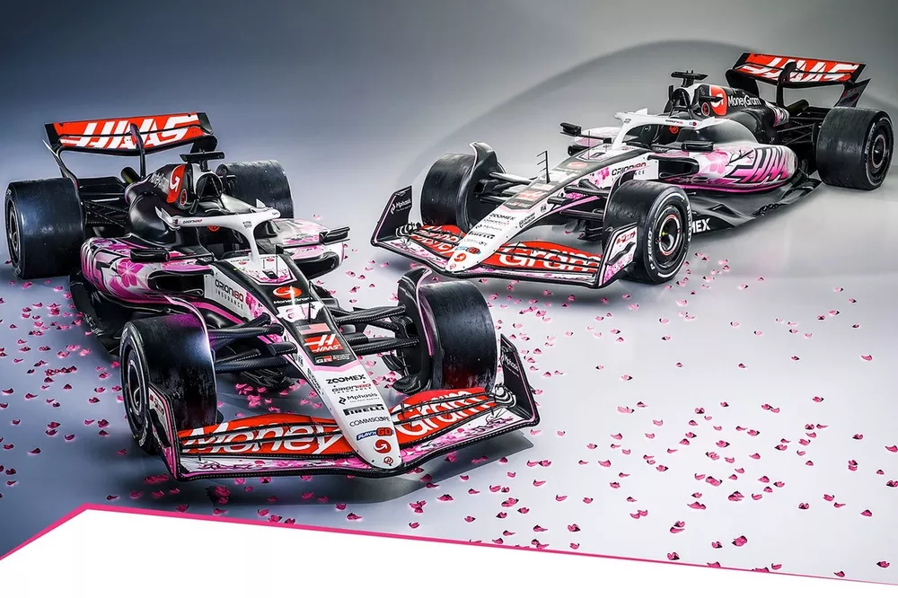 ハース F1 VF-25 ベアマン 2025 日本GP スパーク 1/43 鈴鹿 ハースF1、春の鈴鹿に”桜”をモチーフにした特別カラーリングのマシンで