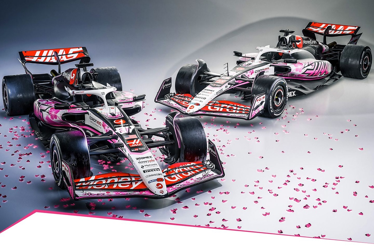 ハースF1、春の鈴鹿に”桜”をモチーフにした特別カラーリングの