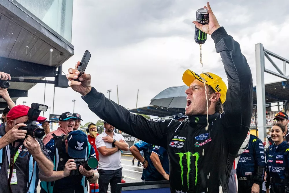 Race winner Cameron Waters, Tickford Racing Ford Mustang GT