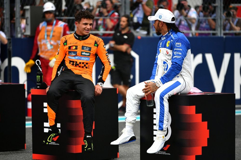 Lewis Hamilton, Ferrari, Lando Norris, McLaren