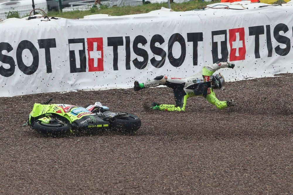 Accidente de Franco Morbidelli, del VR46 Racing Team