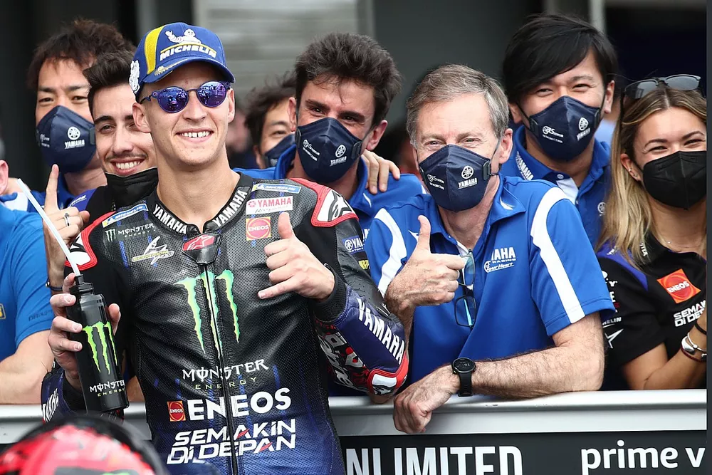 Le poleman Fabio Quartararo, Yamaha Factory Racing, Lin Jarvis