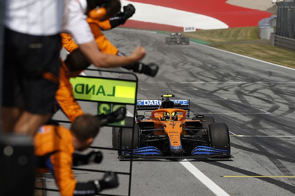 Lando Norris, McLaren MCL35M 3° posto 