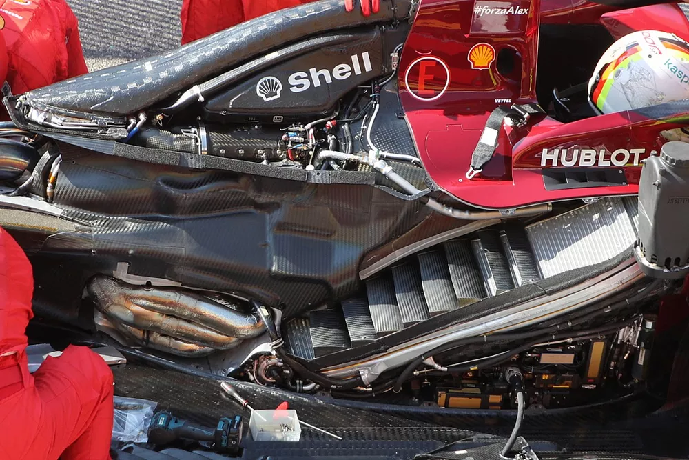 Detalle del Ferrari SF1000