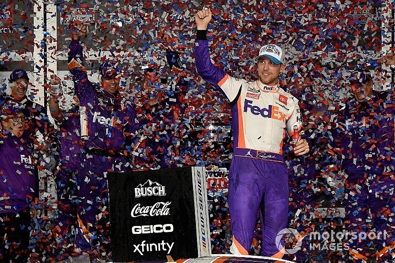 Daytona 500 Race Winner: Denny Hamlin, Joe Gibbs Racing, Toyota Camry