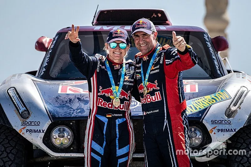 Andrea Peterhansel, St&eacute;phane Peterhansel, X-Raid MINI JCW Buggy