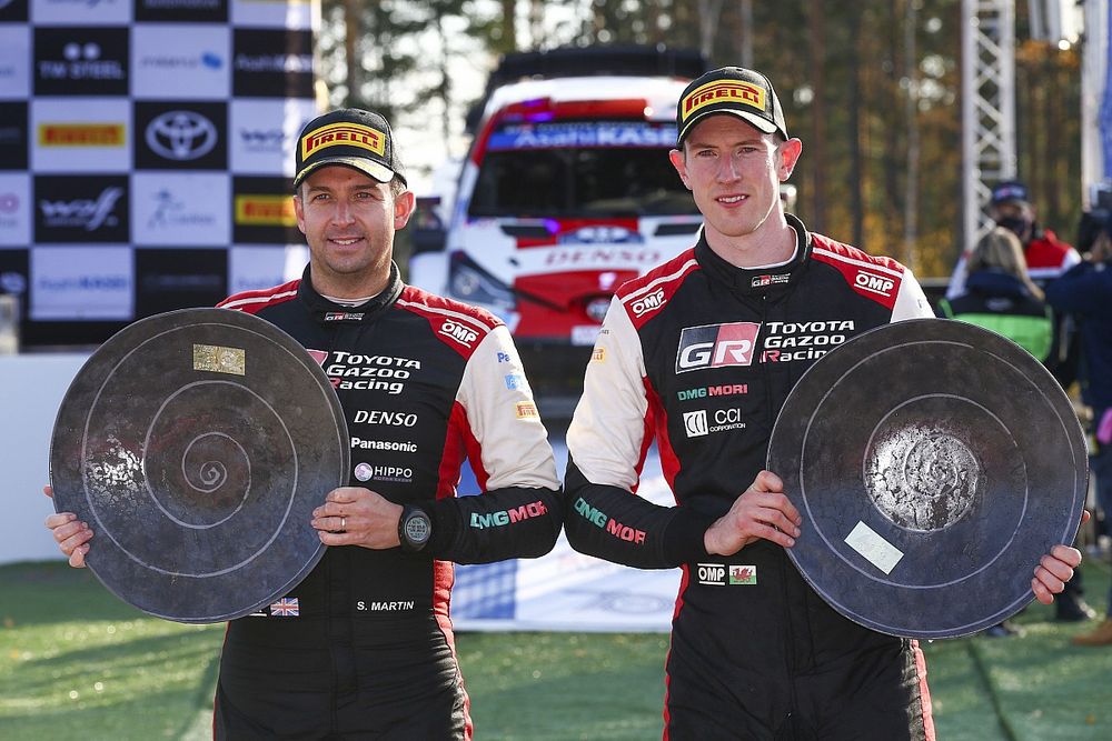 Winner Elfyn Evans, Scott Martin, Toyota Gazoo Racing WRT Toyota Yaris WRC