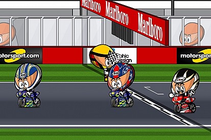 Vídeo: el histórico GP de Qatar 2004 de MotoGP, por 'Minibikers'