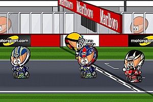 Vídeo: el histórico GP de Qatar 2004 de MotoGP, por 'Minibikers'