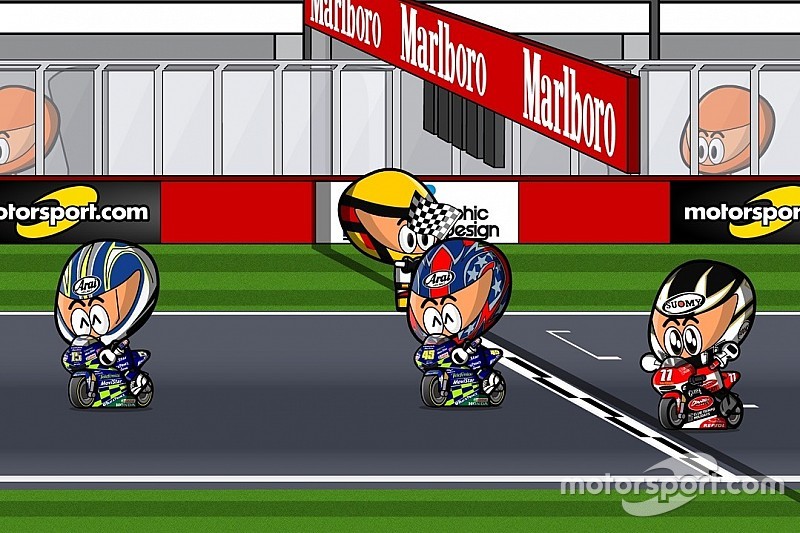 Vídeo: el histórico GP de Qatar 2004 de MotoGP, por 'Minibikers'