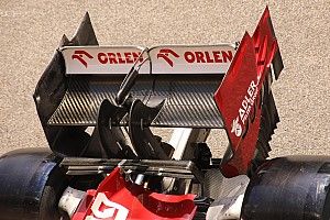 Alfa Romeo: si rivedono i piloni più grandi sulla C39